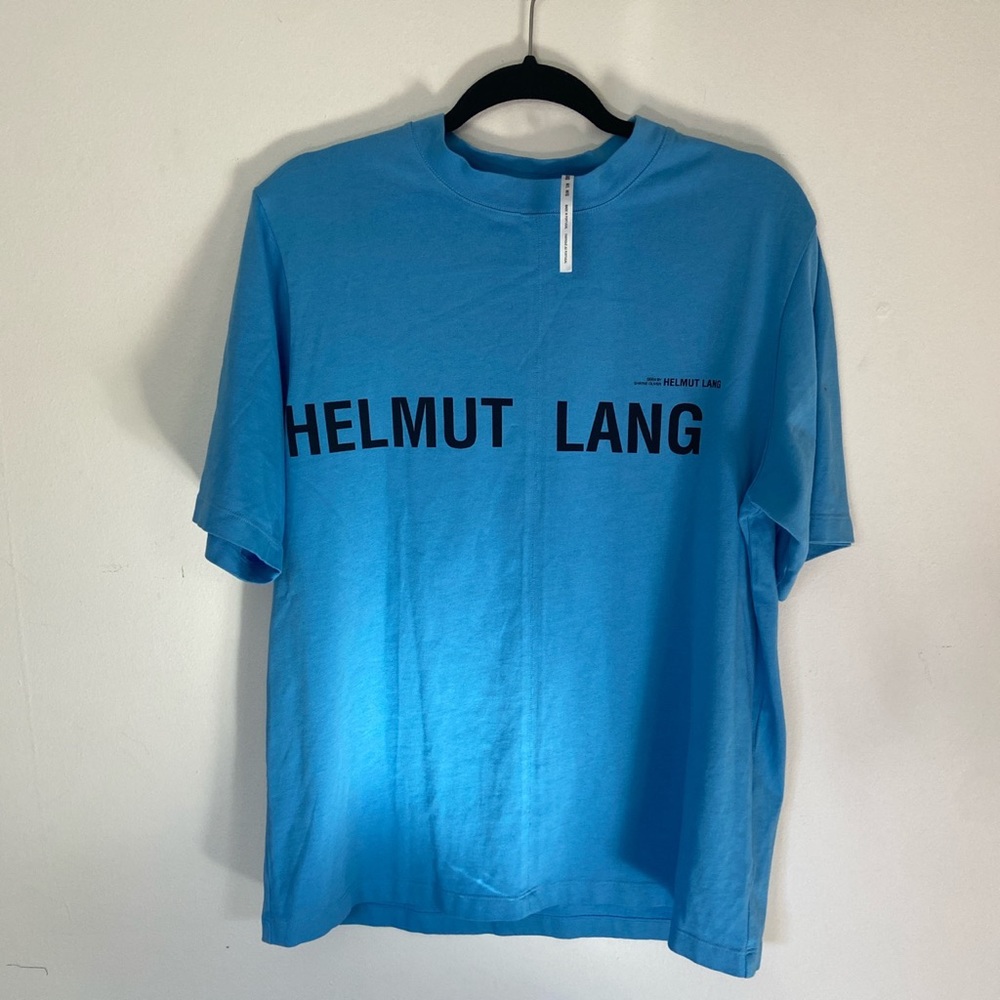 Beautiful baby blue Helmut Lang t shirt